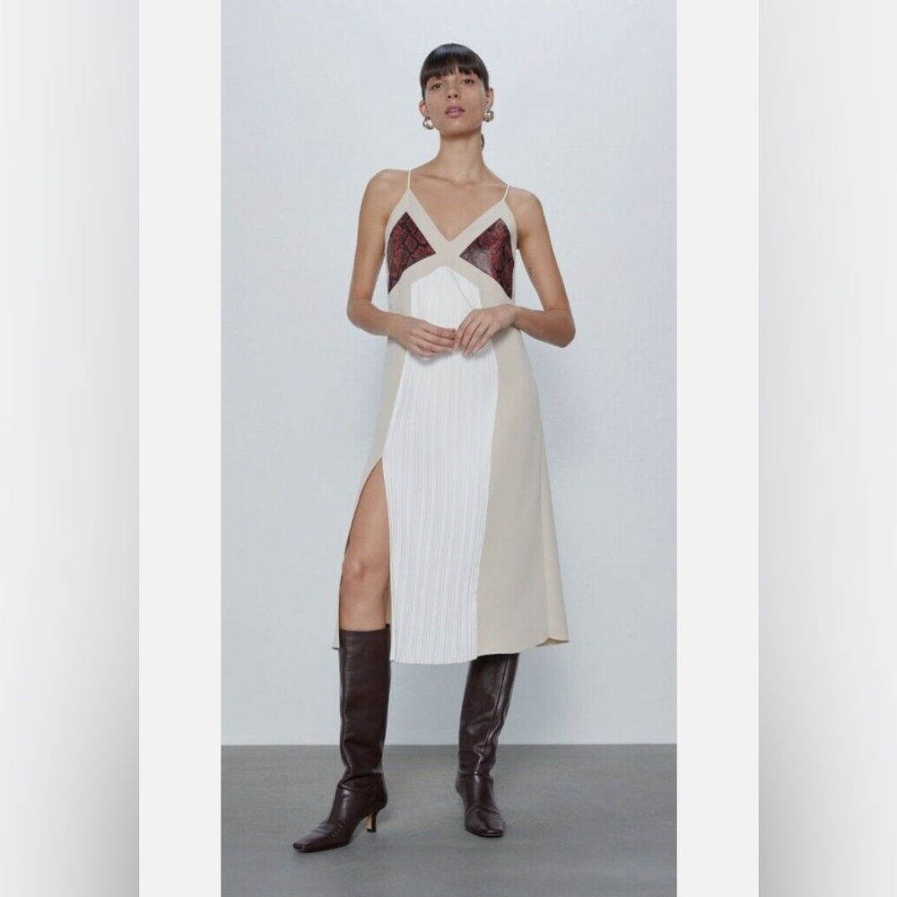 Zara strapless dress